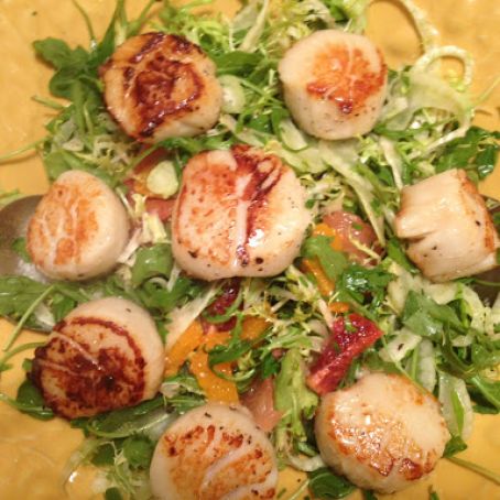 Grilled Scallop-and-Mango Salad
